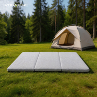 Matelas Orthopédique Standard Triple Pliant 8cm d'Épaisseur, Matériau de Noyau Premium en POE, Anti-acariens, Anti-insectes, Résistant à l'Eau et à l'Air, pour Chambre et Hôpital