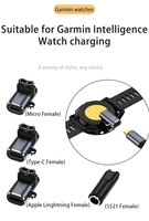 Cargador USB-C para Reloj Garmin, Marca Yoosure, Nuevo, Material de PC Ignífugo, Compatible con Fenix, Vivoactive, Venu, Forerunner, Tactix, Instinct