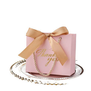 Boîte de bonbons de mariage de luxe sac en papier Design créatif Sac en papier à provisions cadeau avec nœud Sac en papier personnalisé pour parfums et cosmétiques - Product Image 2