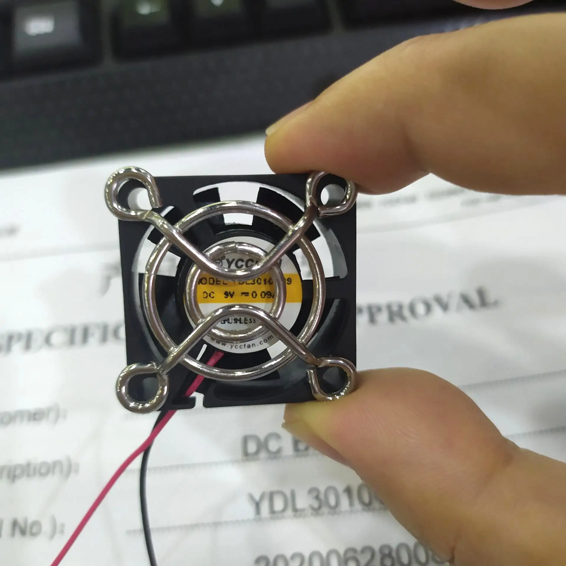 심천 3D 프린터 팬 3010 DC 브러시리스 30X30X10mm 5V 6V 9V 12V 소형 배기 팬