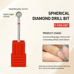 <span class=keywords><strong>Fresa</strong></span> a sfera diamantata per unghie, <span class=keywords><strong>fresa</strong></span> rotante elettrica per pedicure, manicure, limatura, rimozione cuticole, attrezzi per unghie, punta per nail art - Product Image 6