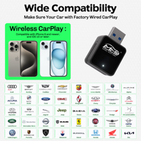 Boîtier Android intelligent MMB CP-MINI, adaptateur sans fil USB pour voiture, lecteur multimédia portable pour voiture avec adaptateur sans fil Apple Carplay
