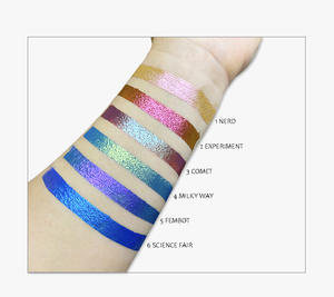 MLM เมคอัพแบบกำหนดเอง ขายดี เม็ดสีแน่น แห้งเร็ว กันน้ำ วีแกน มิเนอรัล 5 กรัม ไฮไลท์เตอร์ ชิมเมอร์ อายแชโดว์เนื้อลิควิด สีเปลี่ยนเฉด - Product Image 1