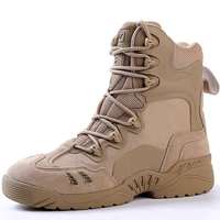 ESDY Bottes de combat Belleville d'été/printemps/automne pour hommes Style désert semelle en caoutchouc antidérapante daim supérieur EVA entraînement en plein air