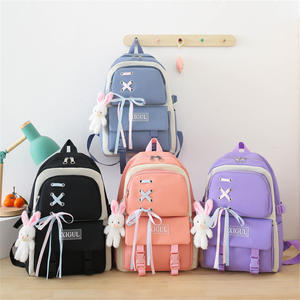 Wholesale School <b>Backpack</b> Four-Piece Set Lightweight High School Student <b>Backpack</b> 4 PCS/Set Girls Cartoon Schoolbag Book Bags - Product Image 4