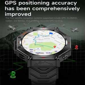 สมาร์ทวอทช์ KC91 รุ่นปี 2025 พร้อมไฟฉาย หน้าจอ 1.39 นิ้ว กันน้ำ 30 เมตร รองรับ Ghatgpt ระบบ GPS สำหรับออกกำลังกาย นาฬิกาสมาร์ทวอทช์สำหรับผู้ชายและผู้หญิง - Product Image 5