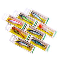 Nouveau Style Naufrage Long Cassting Minnow Leurre Bonne Boîte Emballage Dur Sang Crochet Wobblers Appâts De Pêche
