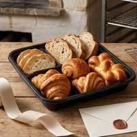 Boîte d'emballage alimentaire carrée personnalisable en PET transparent de qualité alimentaire à 9 compartiments pour boulangerie, gâteaux, pain, sushis