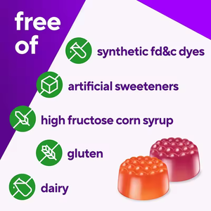 Gommes multivitaminées pour enfants avec vitamines C, D3 et zinc. Soutient le système immunitaire et l'énergie. À <span class=keywords><strong>base</strong></span> de pectine, sans sucre. OEM/ODM. - Product Image 3