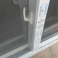 Ventana corredera de PVC para dormitorio, ventana corredera de cristal con diseño de pantalla residencial, precio barato