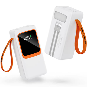 Dernière tendance 50000mAh écran LED grande batterie externe 2-en-1 câble de données PD22.5W charge rapide double USB USB PVC <span class=keywords><strong>mobile</strong></span> d'urgence - Product Image 4