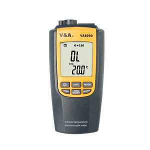 VA8090 2 em 1 Termômetro Infravermelho Termopar Digital Sem Fio Sem Contato Laser Temperatura Emissividade Medidor Ajustável - Product Image 1