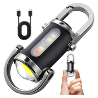 Lampe de poche portable avec 7 modes d'éclairage, mini lampe de poche USB C rechargeable COB LED, petite lampe de travail