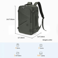 Mochila de Negocios para Hombre con Logotipo Personalizado, Gran Capacidad, Moderna, para Portátil de 15 Pulgadas, Multifuncional, Informal, para Viajes