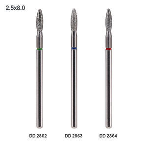 专业不锈钢锥形美甲钻石磨头俄罗斯式预处理死皮老茧去除 - Product Image 3