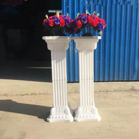 Colonne romaine carrée blanche en PVC, prix d'usine SPR, pour séparation de voies, table de présentation, décoration pour mariages, fêtes, événements, hôtels, fournitures
