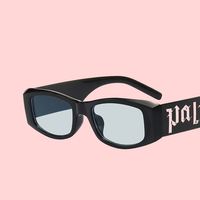 Lunettes de soleil rectangulaires punk pour femmes, verres UV400, monture PC, petites lunettes carrées tendance, logo OEM