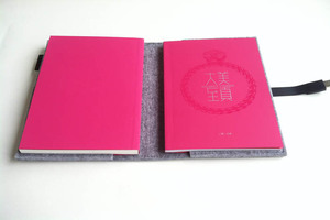Diario con cubierta de fieltro de lana gris, diario de viaje, planificador de viaje, cuaderno con bloqueo USB - Product Image 3
