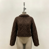Pull à capuche pour femme Kenzi, tricoté à manches longues, personnalisable OEM & ODM, tricot rouge de haute qualité, vêtements de loisirs en gros