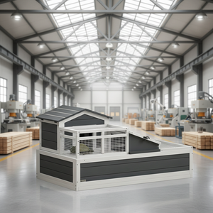 <span class=keywords><strong>Terrarium</strong></span> en bois de luxe haut de gamme à 3 compartiments, cadre en acier inoxydable, habitat écologique <span class=keywords><strong>pour</strong></span> la reproduction des tortues, grande boîte - Product Image 1
