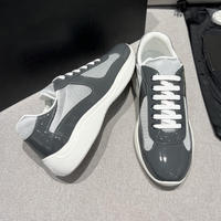 Chaussures de marche respirantes en cuir et maille pour hommes de marque de créateur, baskets de sport décontractées et tendance