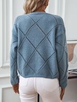 Pull décontracté style coréen anti-boulochage pour femme avec logo frontal, longueur longue, tricoté pour l'automne