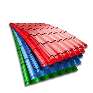 Color Prepainted Corrugated roofing sheet SGCC DX51D DX53D DX54D SPHC Q195 ppgi roofing sheet