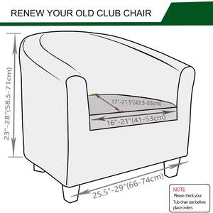 Housse de chaise <span class=keywords><strong>club</strong></span> 2 pièces Housse de chaise de baignoire imprimée Housse de <span class=keywords><strong>fauteuil</strong></span> Housse de chaise ronde imprimée douce Housses de canapé - Product Image 6