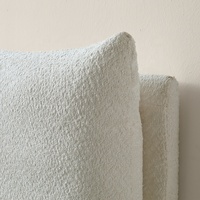Lit moderne de luxe personnalisé en pin avec ottoman de rangement, cadre king size à vérin à gaz et revêtement en tissu