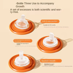 Biberon personnalisé ODM sans BPA <span class=keywords><strong>pour</strong></span> nouveau-né, <span class=keywords><strong>tétine</strong></span> en silicone anti-colique, biberon <span class=keywords><strong>pour</strong></span> <span class=keywords><strong>bébé</strong></span> avec poignée - Product Image 2