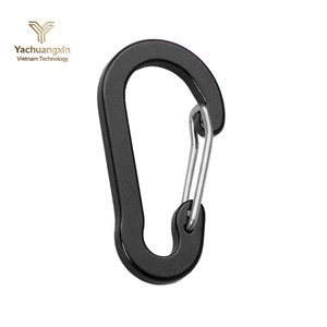 Custom Engraved Aluminium Key Carabiner Hook D Clip Logo Keychain Heavy Duty Bag Clip for Fishing Accessories <b>Mini</b> Climbing 5L - Product Image 3
