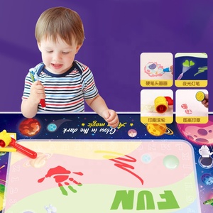 Tapete de Pintura Luminoso con Diseño de Cielo Estrellado de <span class=keywords><strong>Tempo</strong></span> Toys, Tapete de Colorear Educativo, Regalo para Niños, Tapete de Dibujo con Agua - Product Image 4