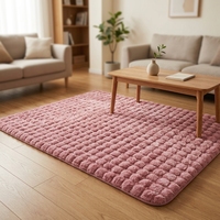 Tapis en fausse fourrure de lapin moelleux effet nuage, tapis de sol chaud pour chambre à coucher, décoration intérieure