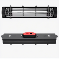 Lampe Chauffante Infrarouge en Fibre de Carbone pour Éleveuse de Volailles 220V, Dispositif de Chauffage Économe en Énergie et Étanche pour Ferme, Serre et Bétail