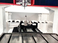 Mini 3 axes CNC routeur en fonte fraisage CNC cadre demi-couverture CNC fraiseuse pour métal aluminium gravure et découpe