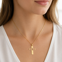 Collier pendentif colombe Saint-Esprit ARNAN en acier inoxydable doré, cadeau religieux pour les jeunes, les programmes d'église et les femmes