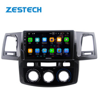 Reproductor de DVD para coche de buena calidad negro UV de 9 pulgadas, pantalla inalámbrica Carplay estéreo Android para TOYOTA Fortuner 2008-2014 Auto AC