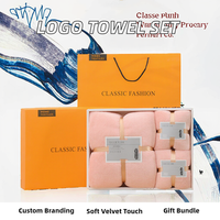 Ensemble de 3 serviettes absorbantes pour cheveux, visage, mains et bain, serviettes de bain, ensemble de serviettes