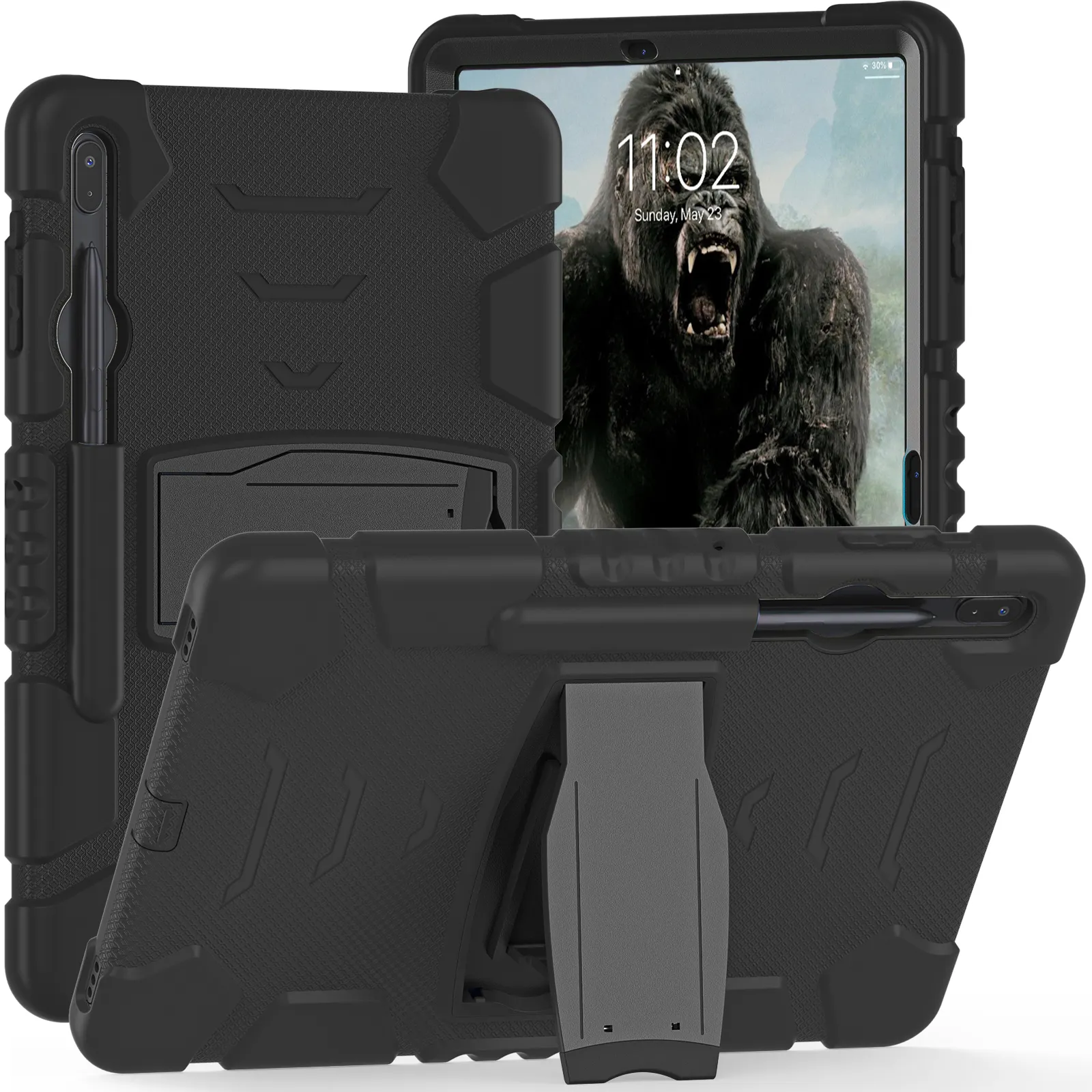 Shockproof Multi-angle Folding Stand Tablet Case For Samsung Galaxy Tab S7 FE 12.4 Inch