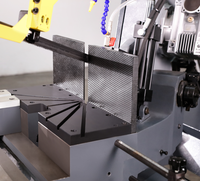 Scie à ruban verticale pour bois et métal, machine de découpe à angle oblique horizontal 60/45, scie à ruban à engrenages centriques avec différents angles