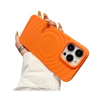 Givré pour 15Promax coque de téléphone en Silicone Simple tout compris 14 13 coque de soleil magnétique 16 modèle de cercle Mobile fait