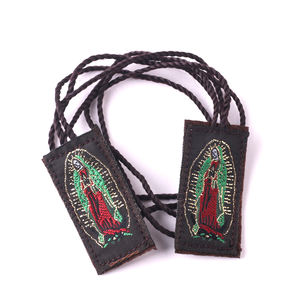 Pendentif vintage en tissu pour la femme, colliers à breloque, 20x40mm, personnalisés, vitre cattique, vente en gros, usine - Product Image 6