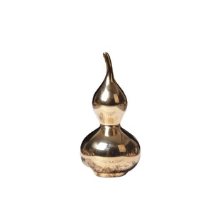 Colgante creativo de calabaza de cobre, pequeña calabaza de cobre puro, adorno para oficina, hogar y coche, decoración auspiciosa - Product Image 5