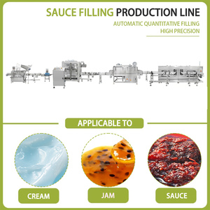 <span class=keywords><strong>Ligne</strong></span> de remplissage automatique de sauces visqueuses et de mise sous vide à la vapeur pour bouteilles <span class=keywords><strong>en</strong></span> verre (Ketchup, Harissa, Satay) - Product Image 3