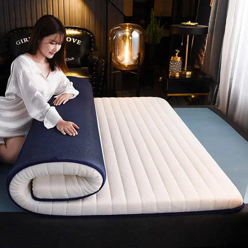 Kasur Futon Orthopedic Edik Tekanan Ganda Murah Matras Lantai Hibrida Lipat Tahan Air Matras Busa Memori