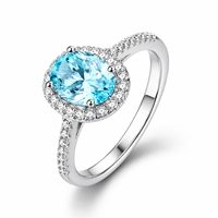 Bague simple en argent sterling 925 avec moissanite, bague de fiançailles en moissanite fine pour femme, bijoux de mariage et d'anniversaire