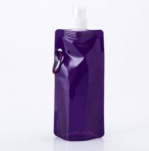 Best Selling Eco-Friendly Collapsible Foldable PE Material Water <b>Bottle</b> with Lid and Your Logo Printing - Product Image 4