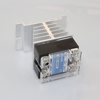 Relais à semi-conducteurs SCR-25VD PLC 0-10V, contrôleur de puissance SCR, amplificateur de contrôle linéaire SSR-25VD SSVR avec dissipateur thermique I-50