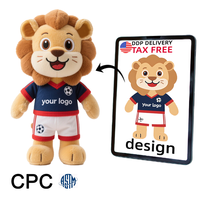Peluche personnalisée mascotte haute qualité peluche personnalisée mascotte de club de l'événement sportif jouets en peluche peluche personnalisée