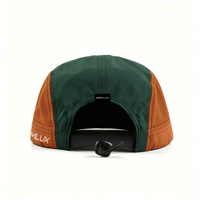 Casquette de sport légère et ajustable en nylon et polyester, séchage rapide, respirante, bicolore, 5 panneaux, non structurée, pour le camping et la course à pied